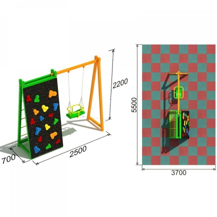 Детские качели Спорт 1.4 для детской площадки, фото 3
