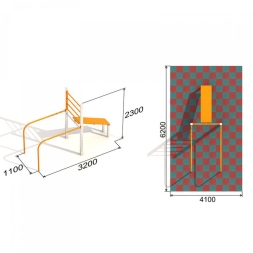 Оборудование для Воркаут ActiSteel S 10 для спортивной площадки, фото 5