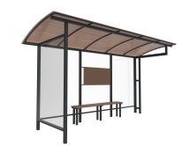 Автобусный павильон "Стандарт-2" Автобусный павильон "Стандарт-2"