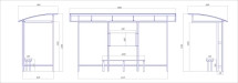 Автобусный павильон "Стандарт-2" Автобусный павильон "Стандарт-2"