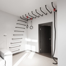 Перекладина шведской стенки и рукохода FLY 800, белая