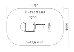 Горка Колобок 08107 H=650 для детской площадки, фото 3