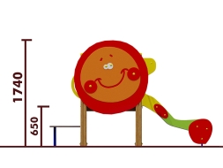 Горка Колобок 08107 H=650 для детской площадки, фото 2