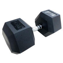 ГЕКСАГОНАЛЬНЫЕ ОБРЕЗИНЕННЫЕ ГАНТЕЛИ DFC DB001-45 45кг (пара) 