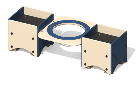 Песочница ПС-21 с ванночкой для детской площадки, фото 1