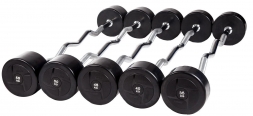 Набор изогнутых штанг PROFI-FIT, 35-55 кг, шаг 5 кг. (компл. 5шт)