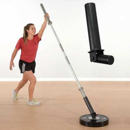 Портативная борцовская штанга, комплект: гриф, стакан, диски, фото 4