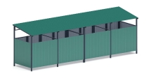 Навес контейнерной площадки для мусора (4 секции) МФ 55.02.02.4-01