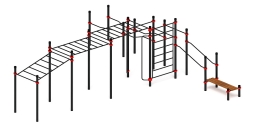 Воркаут ЛОВ 108 красный ВТ 102.19-01, фото 4 Воркаут ЛОВ 108 красный ВТ 102.19-01, фото 4