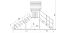 Зимняя горка Савушка Зима Wood 5 (скат 3м)