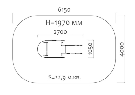 Горка Избушка 08106 H=650 для детской площадки, фото 3