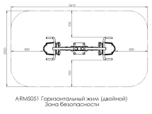 Горизонтальный жим (двойной) ARMS051