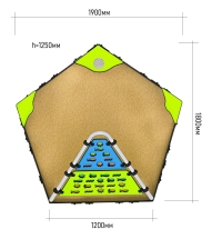 Песочный дворик ЛД051001 для детской площадки Песочный дворик ЛД051001 для детской площадки