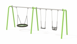 Качели Н24.043007 металлические для детской площадки, фото 1 Качели Н24.043007 металлические для детской площадки, фото 1