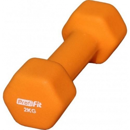 Гантель в виниловой оболочке PROFI-FIT 2 кг, форма шестигранник, оранжевый, фото 3