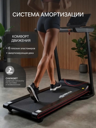 Электрическая складная беговая дорожка для дома Domsen Fitness F-200A, фото 3
