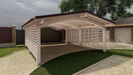 Навес для машин ФОРТ Премиум комплектация, фото 1