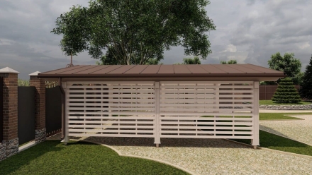 Навес для машин ФОРТ Премиум комплектация, фото 5