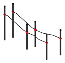 Воркаут ЛОВ 89 красный ВТ 101.20-01