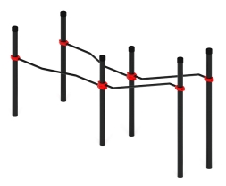 Воркаут ЛОВ 89 красный ВТ 101.20-01, фото 3 Воркаут ЛОВ 89 красный ВТ 101.20-01, фото 3