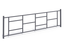 МФ 7.084 Ограждение металлическое прямое 2,5 м. в сборе