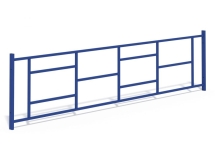 МФ 7.084 Ограждение металлическое прямое 2,5 м. в сборе