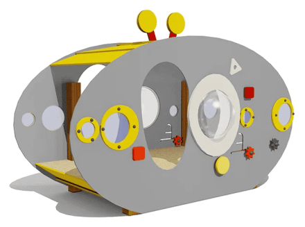 Песочница ВСТ 4151 с навесом для детской площадки, фото 1