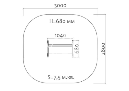 Скамейка детская Машинка 26010 для игровой площадки, фото 4