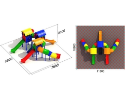 Детская игровая площадка Улитка 2.1.1, фото 2 Детская игровая площадка Улитка 2.1.1, фото 2