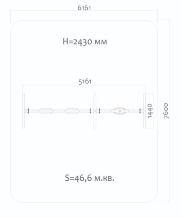 Качели Н24.043006 металлические для детской площадки, фото 2
