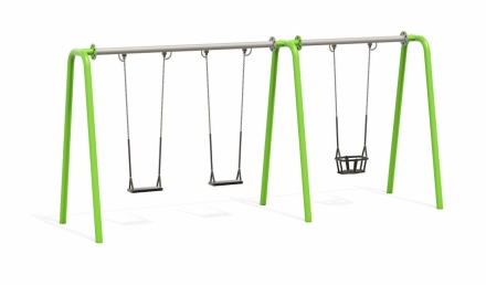 Качели Н24.043006 металлические для детской площадки, фото 1