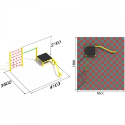 Уличный спортивный комплекс Актив-спорт 1 для детской площадки, фото 2