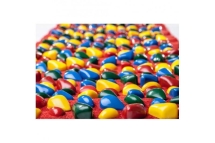 Коврик-дорожка массажный с цветными камнями (150x40 см) Коврик-дорожка массажный с цветными камнями (150x40 см)