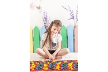 Коврик-дорожка массажный с цветными камнями (150x40 см) Коврик-дорожка массажный с цветными камнями (150x40 см)