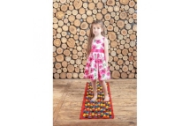 Коврик-дорожка массажный с цветными камнями (150x40 см) Коврик-дорожка массажный с цветными камнями (150x40 см)