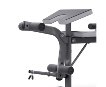 Скамья со стойками под штангу DFC D702 PRO широкий хват, с партой для бицепса