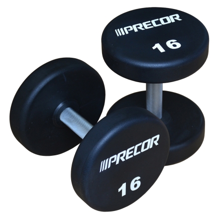 Фиксированные гантели в уретане PRECOR New, 40 кг , фото 1