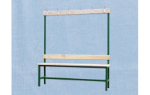 Скамья для раздевалок с вешалкой односторонняя 1,5 м Скамья для раздевалок с вешалкой односторонняя 1,5 м