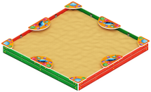 Песочница макси (Ракушки) - ИО 5.01.04-01 Песочница макси (Ракушки) - ИО 5.01.04-01