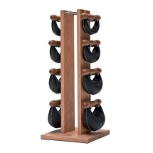 Набор гантелей с подставкой NOHrD Swing Turm, материал: вишня, общий вес: 26 кг