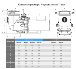 Насос с префильтром Hayward Tristar SP32303, фото 2