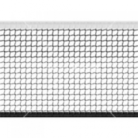 Сетка большой теннис Д-2,8мм, яч. 40*40 мм, цв. белый/зеленый. Размер 1,07*12,8 м обш. с 4-х сторон, фото 1