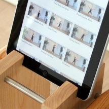Набор гантелей с подставкой NOHrD Swing Turm, материал: вишня, общий вес: 40 кг