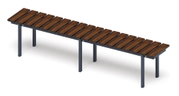 Скамья - МФ 42.01.15-02 (Дерево), фото 3 Скамья - МФ 42.01.15-02 (Дерево), фото 3