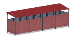 Навес контейнерной площадки для мусора (4 секции) МФ 55.02.02.4-04, фото 2