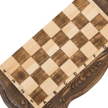 Шахматы + нарды резные 50, am452 Шахматы + нарды резные 50, am452