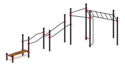 Воркаут ЛОВ 89 красный ВТ 101.21-01, фото 3 Воркаут ЛОВ 89 красный ВТ 101.21-01, фото 3