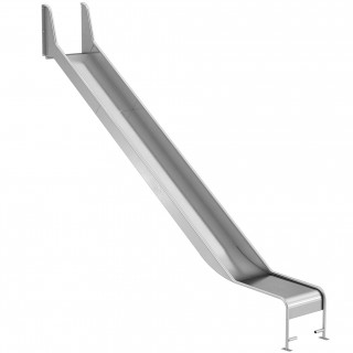 Горка открытая из нержавеющей стали с высотой спуска 2000 мм, цвет нержавеющая сталь – ГПО2000НТ, фото 1