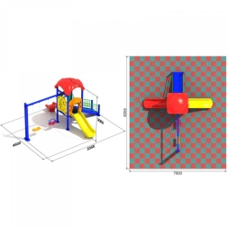 Детская игровая площадка Сочетание 2.2, фото 3 Детская игровая площадка Сочетание 2.2, фото 3