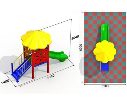 Детская площадка Малютка 2.3_2вар, фото 2